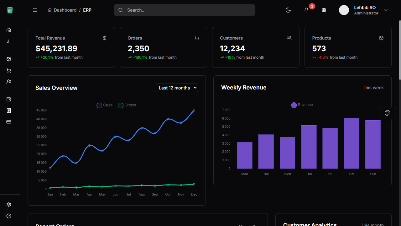 LogiFlow ERP System project preview
